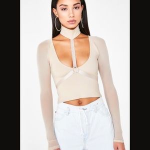 NWT Dolls Kill Poster Girl Body Party Harness Top Size S